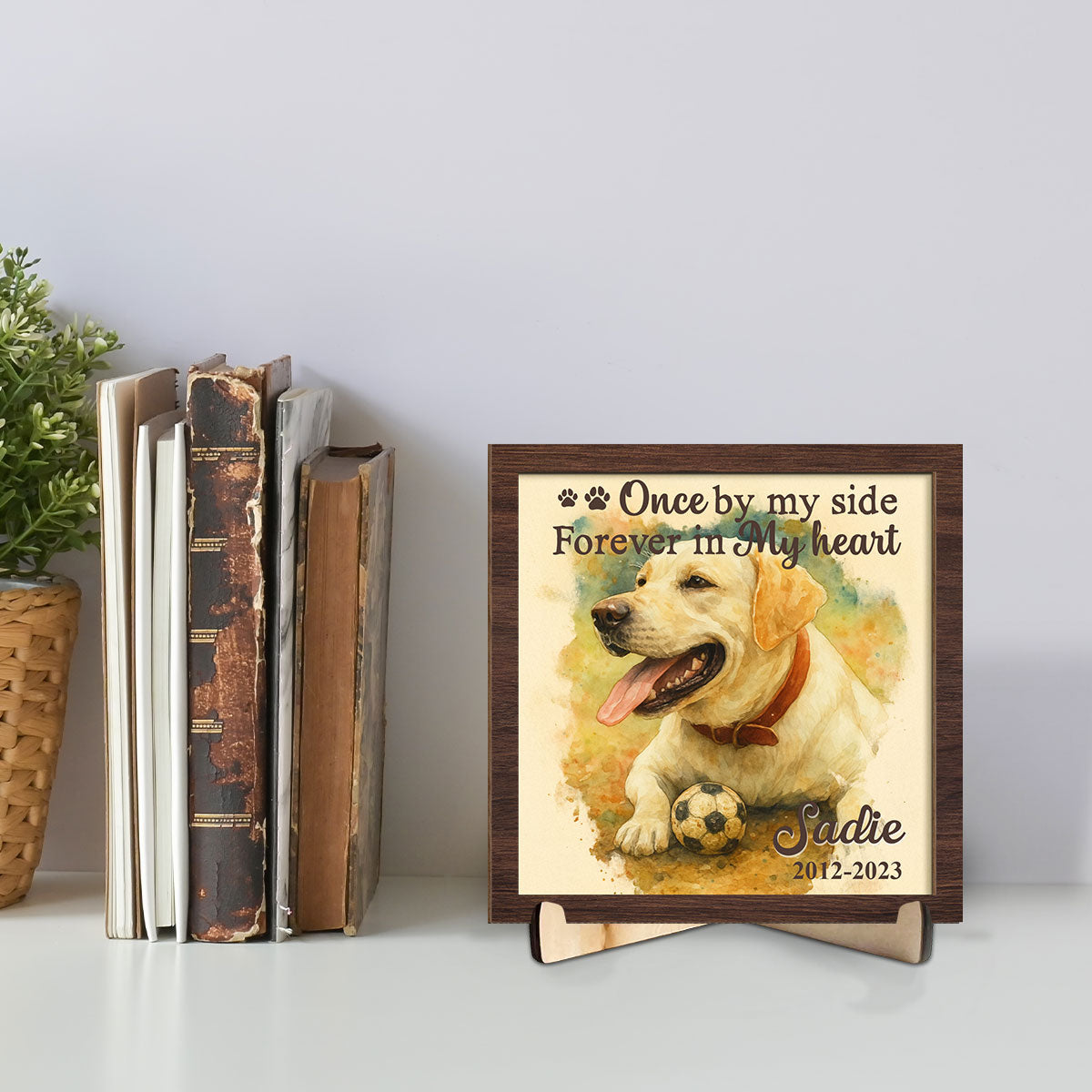 Here With Me - Personalized Wooden Plaque