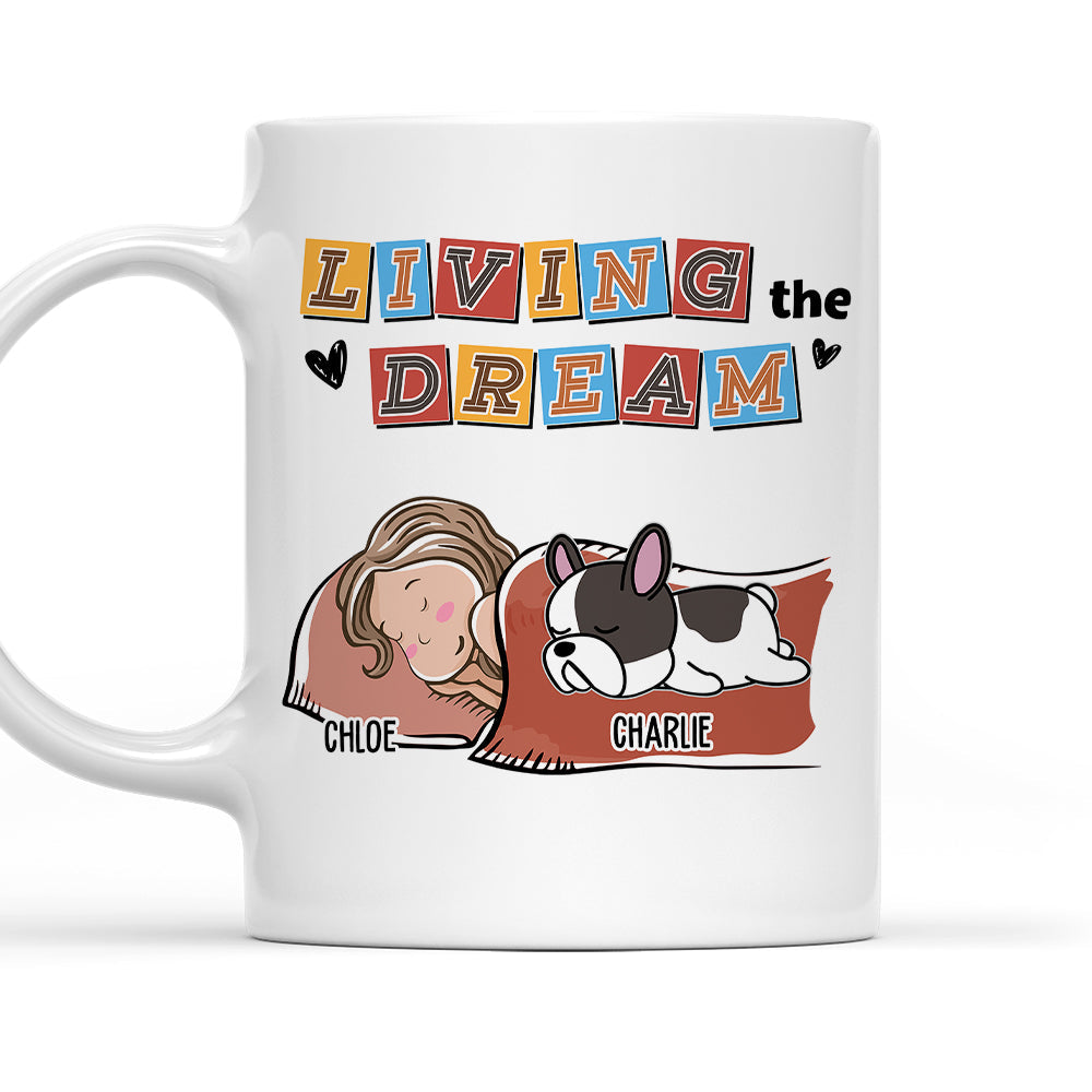 Custom Mother's day Birthday Gifts For Cat Mom, Cat Lovers • Living The Dream 3 - Personalized Coffee Mug