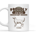 Custom Photo Christmas Birthday Gifts For Dog Dad, Dog Lovers • Proudly Owned By - Personalized Coffee Mug