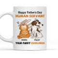 Custom Photo Christmas Birthday Gifts For Dog Dad, Dog Lovers • My Servant - Personalized Coffee Mug