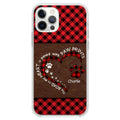 My Heart With Paw Prints - Personalized Phone Case