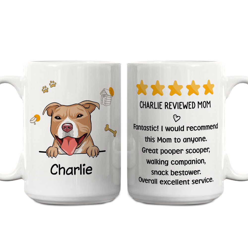 Custom Christmas Birthday Gifts For Dog Lovers • Dog Reviewed Mom - Personalized Coffee Mug