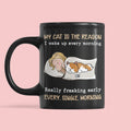Custom Mother's day Birthday Gifts For Cat Mom, Cat Lovers • My Cat Is The Reason - Personalized Coffee Mug