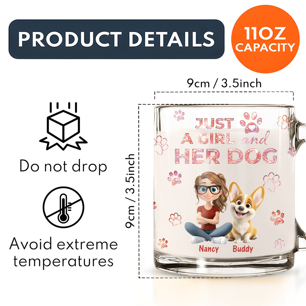Custom Christmas Birthday Gifts For Dog Mom, Dog Lovers • You Are The Miracle - Personalized 3D Inflated Effect Glass Mug