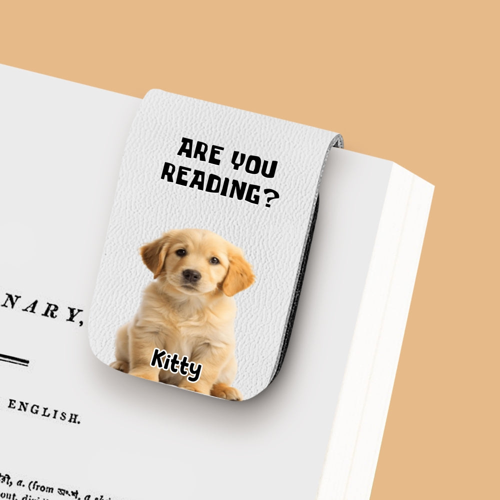 Reading Or Not Photo - Personalized Leather Bookmark