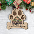You Left Paw Prints - Personalized 2-layered Wood Ornament