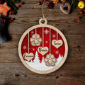 Family Ornament - Personalized 2-layered Wood Ornament