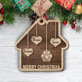 Family Ornament Gifts - Personalized 2-layered Wood Ornament