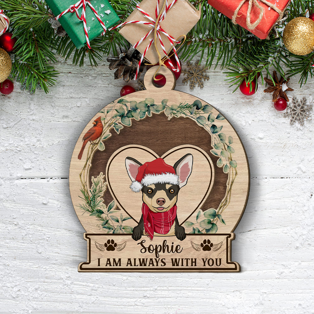 I Am Always With You Cardinal - Personalized 2-layered Wood Ornament