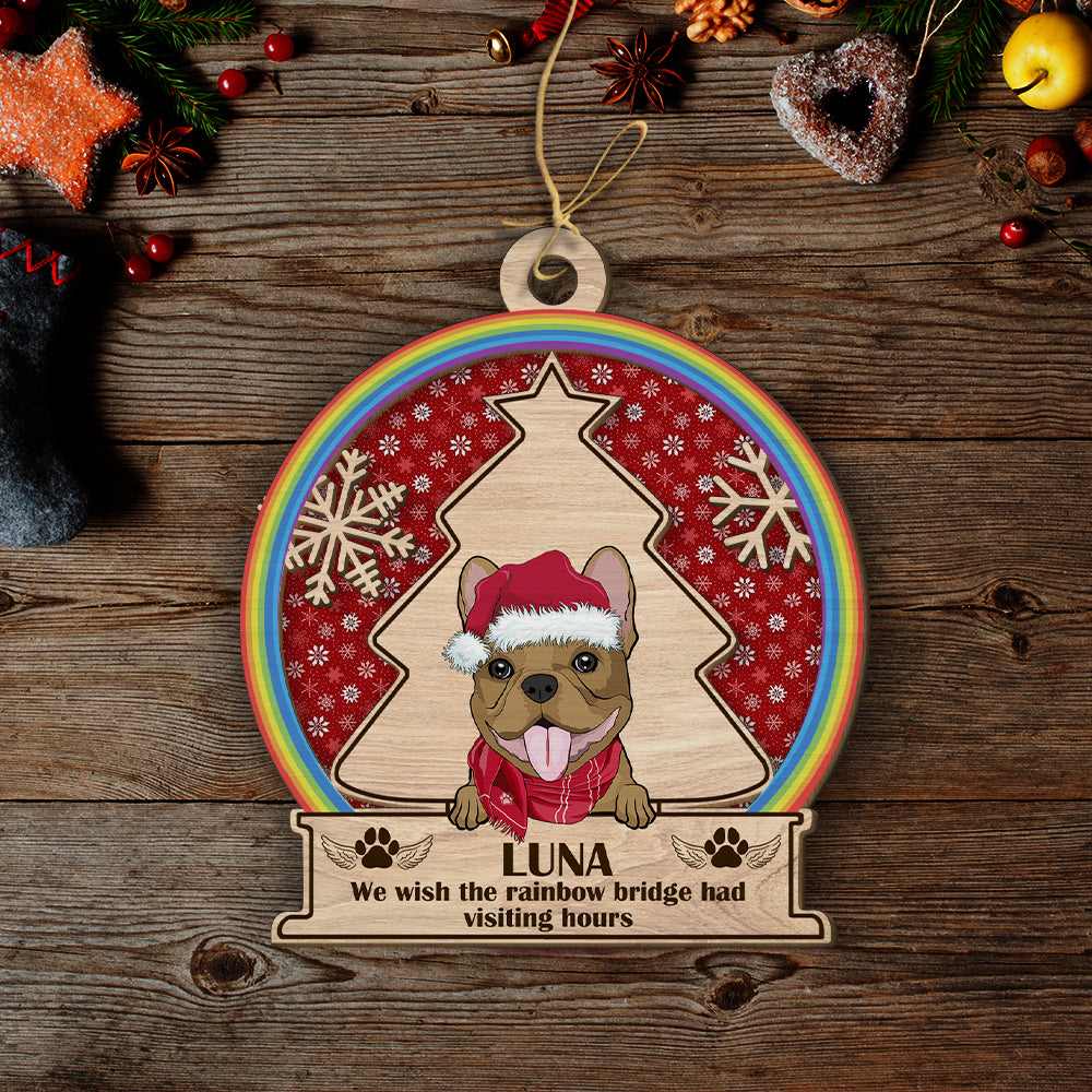 Rainbow Bridge - Personalized 2-layered Wood Ornament