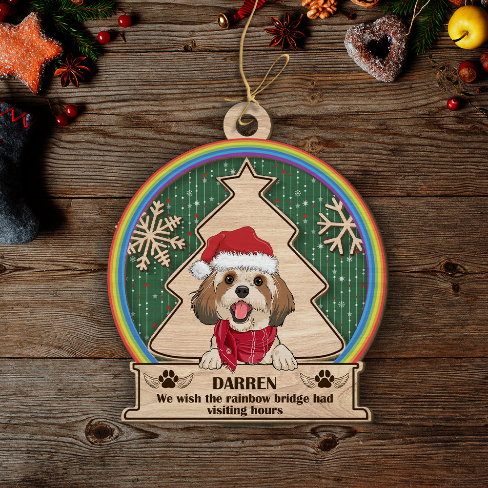 Rainbow Bridge - Personalized 2-layered Wood Ornament