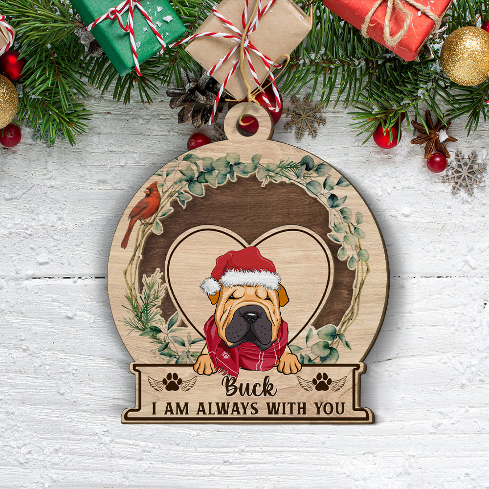 I Am Always With You Cardinal - Personalized 2-layered Wood Ornament