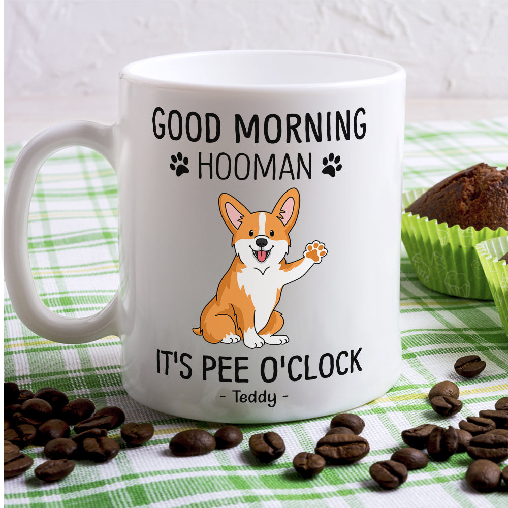 Custom Christmas Birthday Gifts For Dog Lovers • Good Morning Hooman - Personalized Coffee Mug