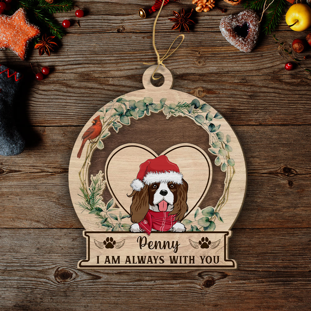 I Am Always With You Cardinal - Personalized 2-layered Wood Ornament