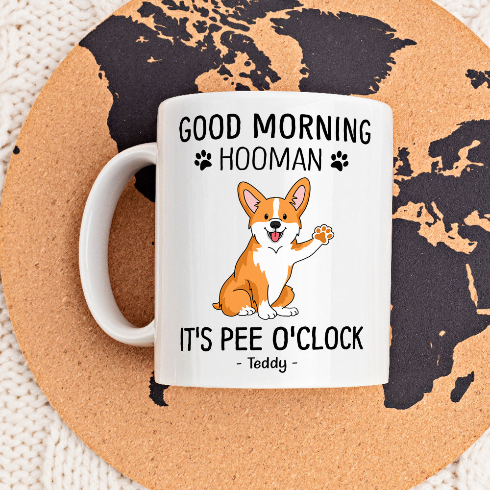 Custom Christmas Birthday Gifts For Dog Lovers • Good Morning Hooman - Personalized Coffee Mug