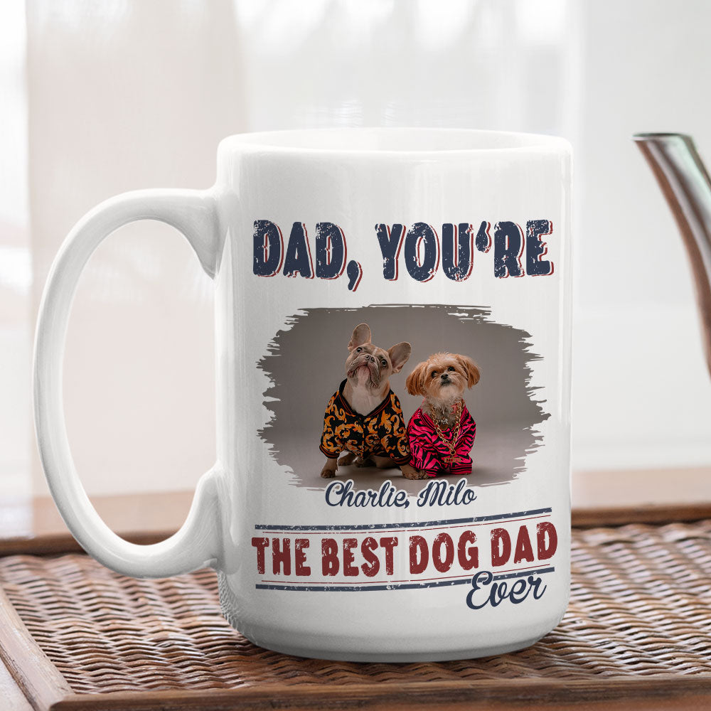 Custom Photo Mother's Father's day Birthday Gifts For Dog Lovers • No Returns Photo - Personalized Coffee Mug