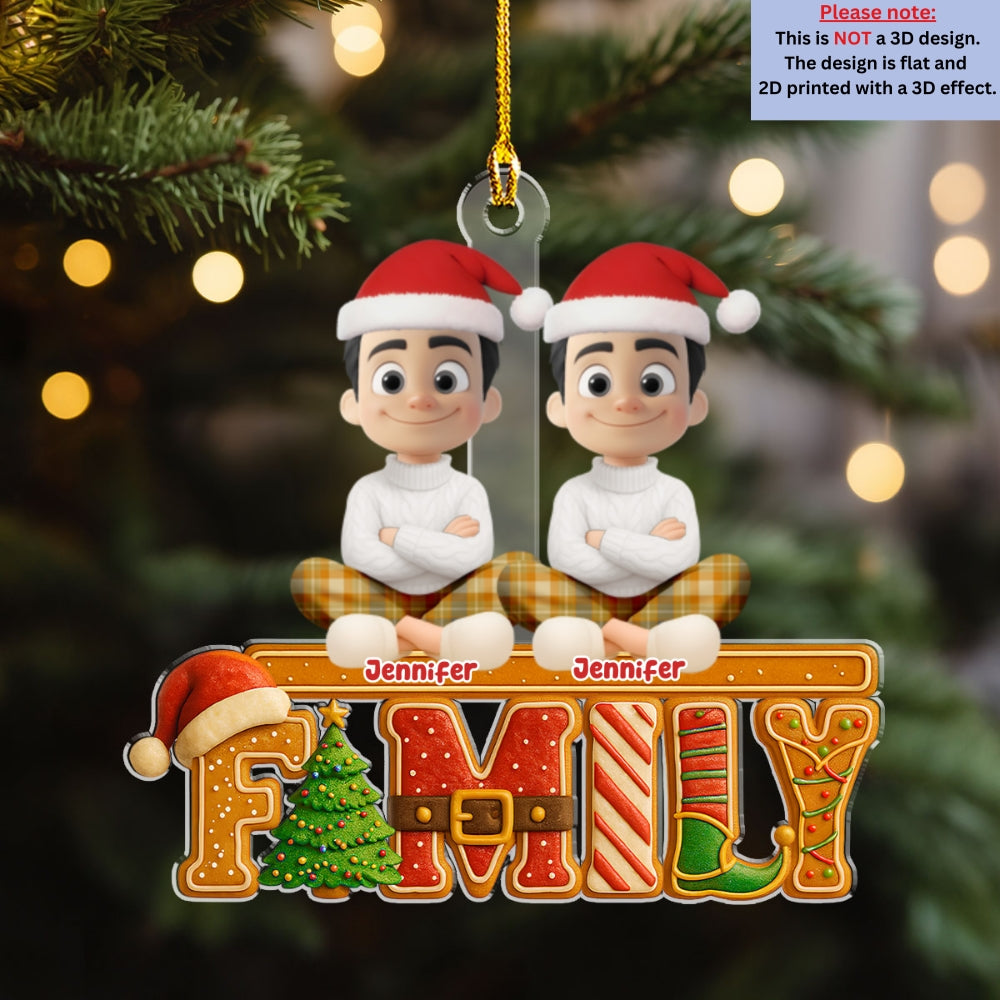 Custom Christmas Decor Home Birthday Gifts For Dog Lovers • Loved This Christmas Cake - Personalized Acrylic Ornament