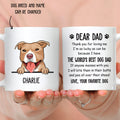 Custom Christmas Birthday Gifts For Dog Dad, Dog Lovers • World's Best Dog Dad - Personalized Coffee Mug
