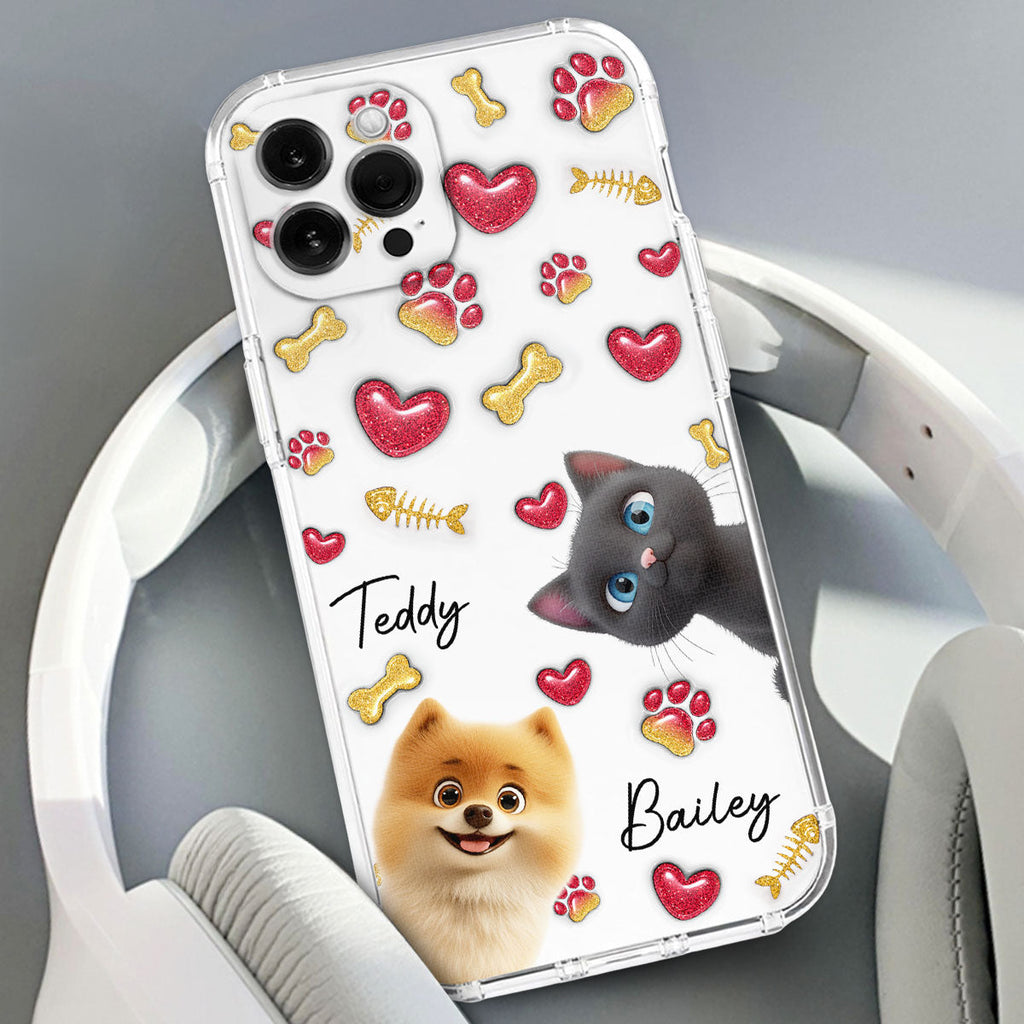 My Lovely Baby Pets - Personalized 3D Inflated Effect Phone Case