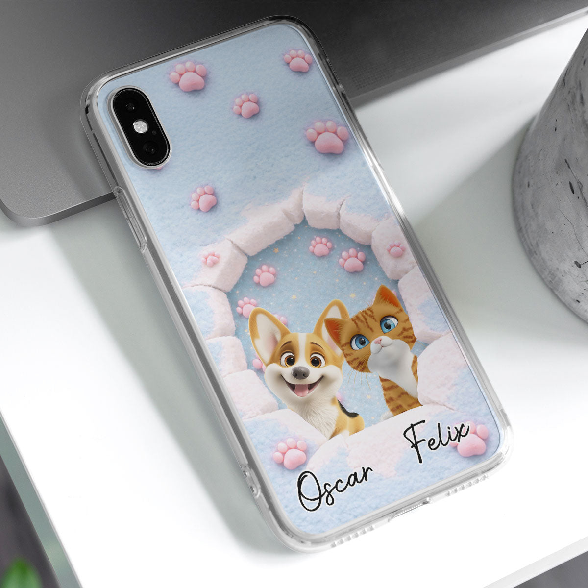 Dreaming Funny Cartoon Pets - Personalized Phone Case