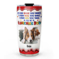 Custom Christmas Birthday Gifts For Pet Lovers • Cheeky Pup Photo - Personalized 3D Inflated Effect Tumbler