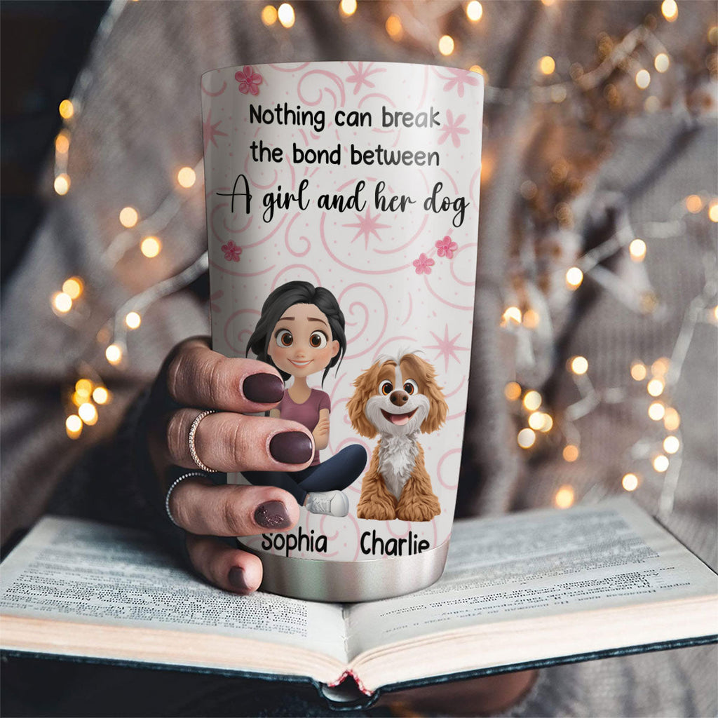 Custom Christmas Birthday Gifts For Dog Mom, Dog Lovers • Girls Are In Love With Dogs - Personalized Tumbler
