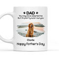 Custom Photo Father's day Birthday Gifts For Dog Dad, Dog Lovers • I Own You For Sure Version Photo - Personalized Coffee Mug