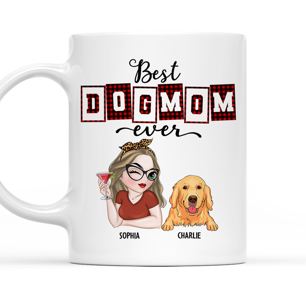 Custom Christmas Birthday Gifts For Dog Lovers • Best Mom Dad Of The Year - Personalized Coffee Mug