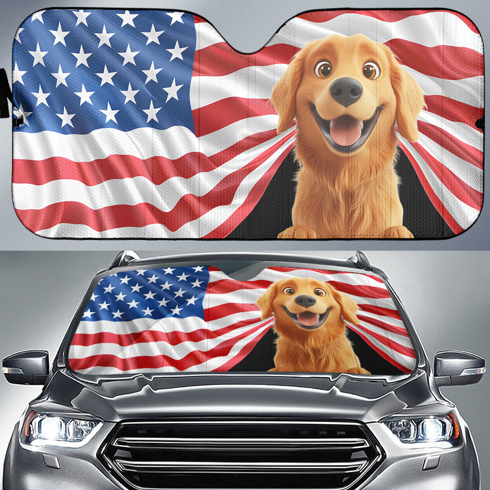 Go Outside And Enjoy - Personalized Car Sunshade