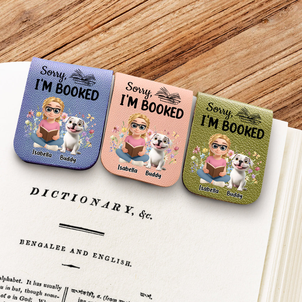 Booked Already - Personalized Leather Bookmark