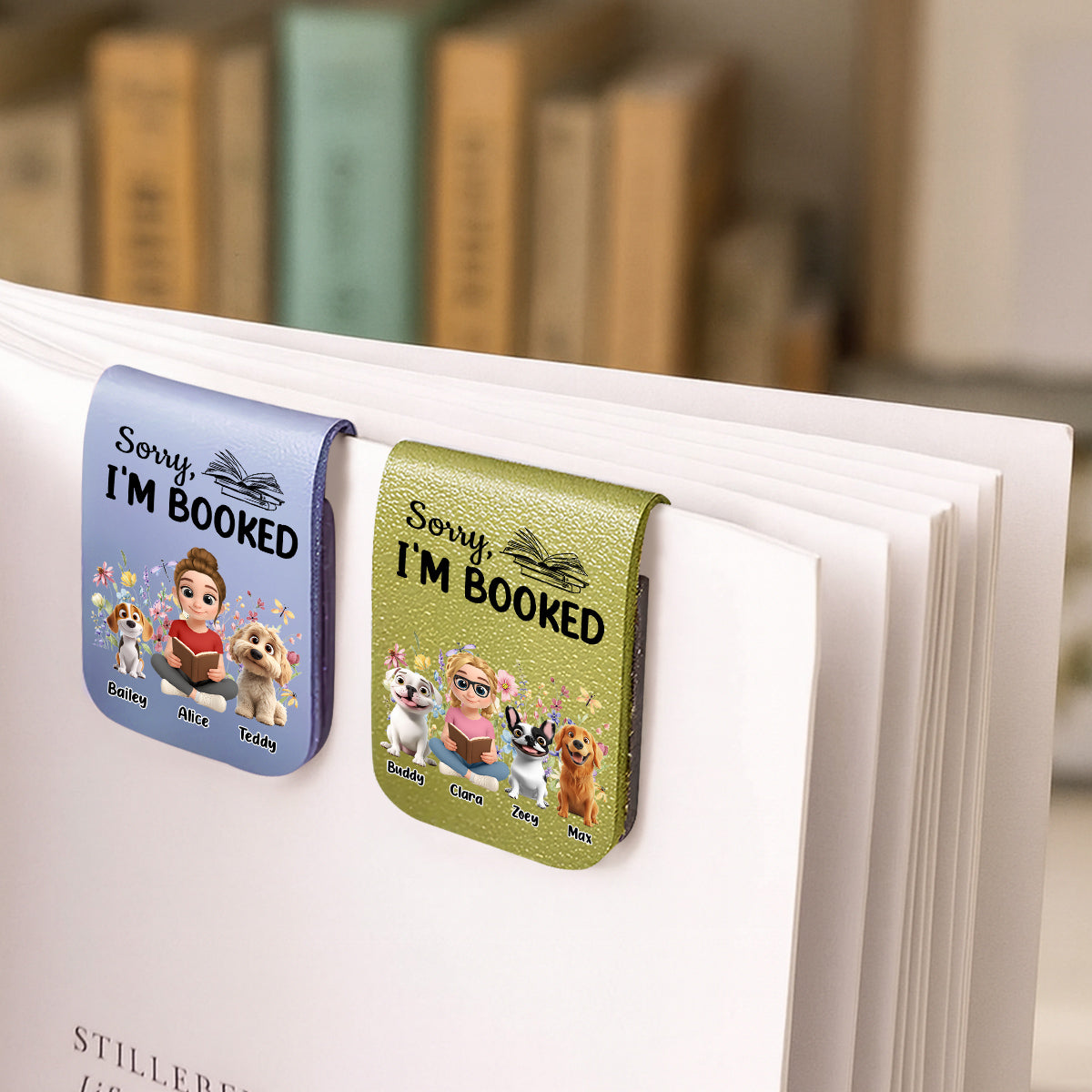 Booked Already - Personalized Leather Bookmark