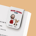 A Club Full Of Book Worms - Personalized Leather Bookmark