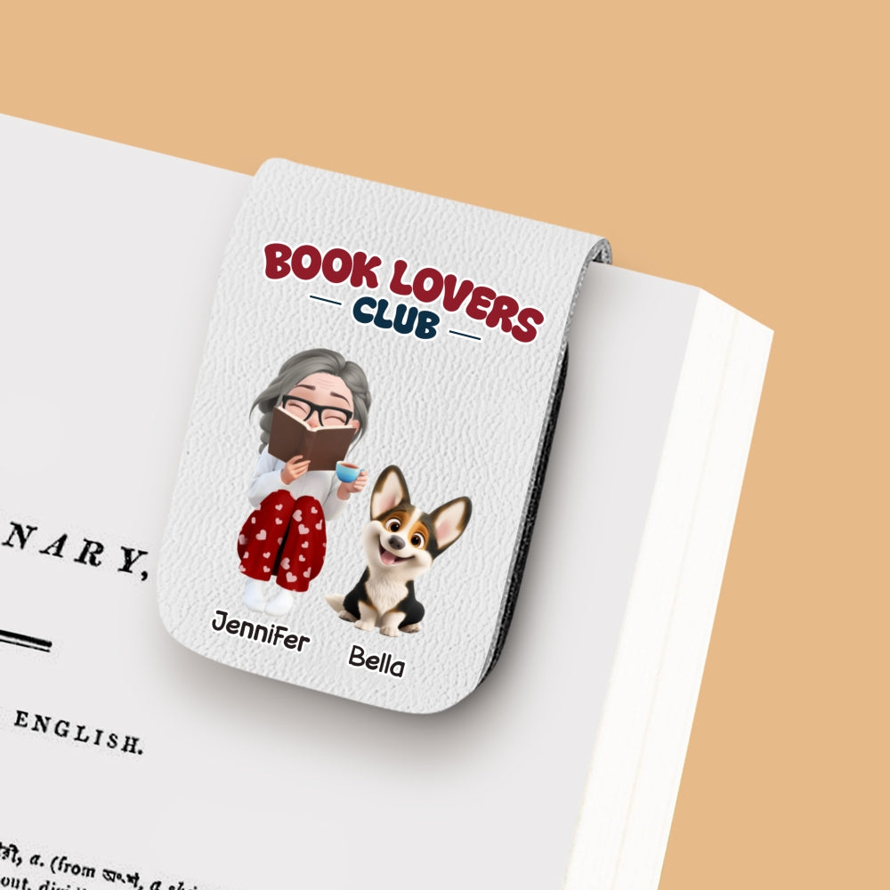 A Club Full Of Book Worms - Personalized Leather Bookmark