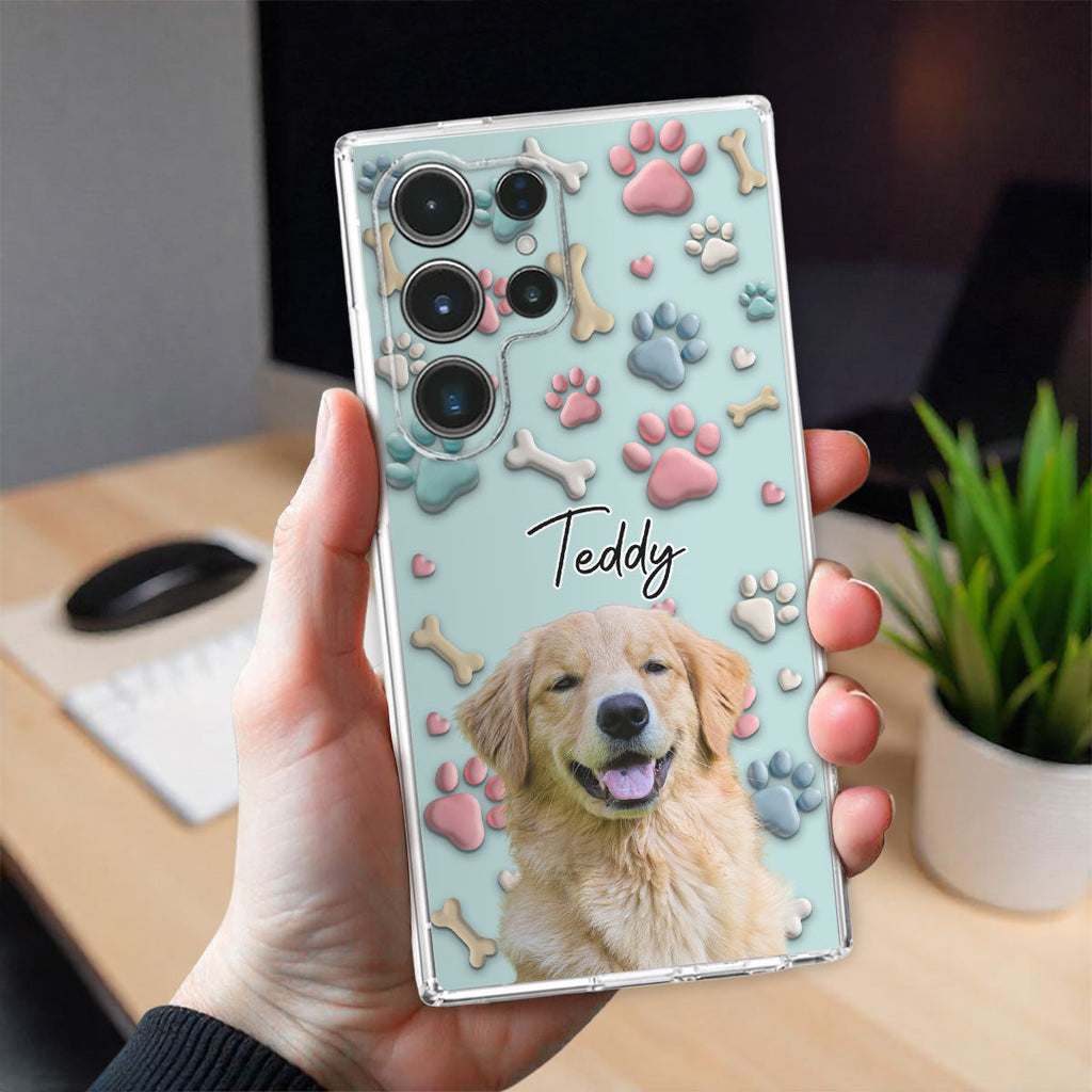 Dog And Human Cartoon Photo - Personalized Phone Case
