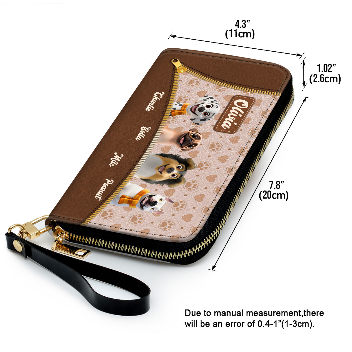 Proud Mom - Personalized Leather Wallet
