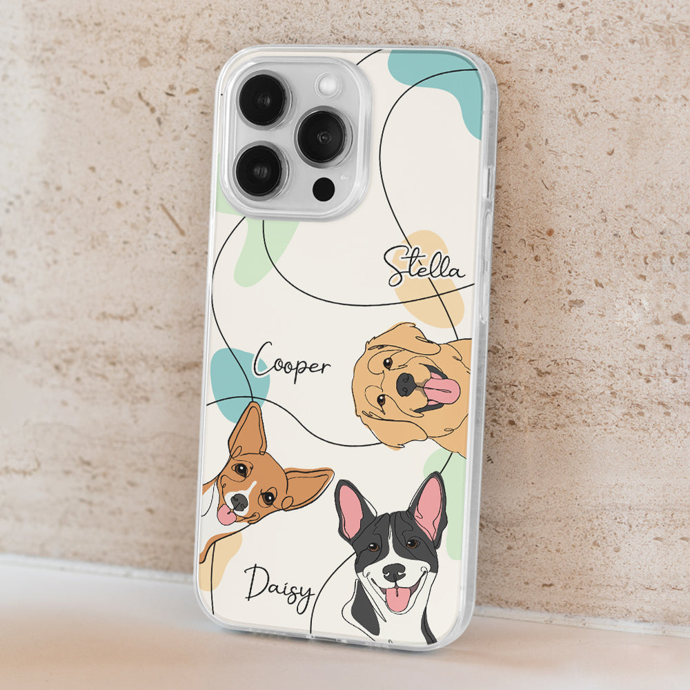 Lovely Dog Line Case - Personalized Phone Case