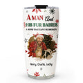 Custom Photo Christmas Birthday Gifts For Pet Dad, Pet Lovers • A Man And His Pet Love Christmas Photo - Personalized Tumbler