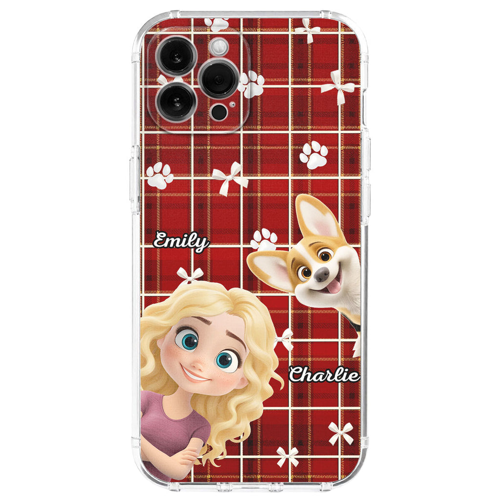 Dog Mom Bow Paw - Personalized Phone Case