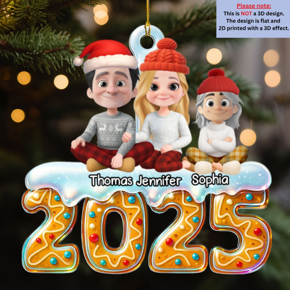 Custom Christmas Decor Home Birthday Gifts For Dog Lovers • 2025 Family Reunion - Personalized Acrylic Ornament