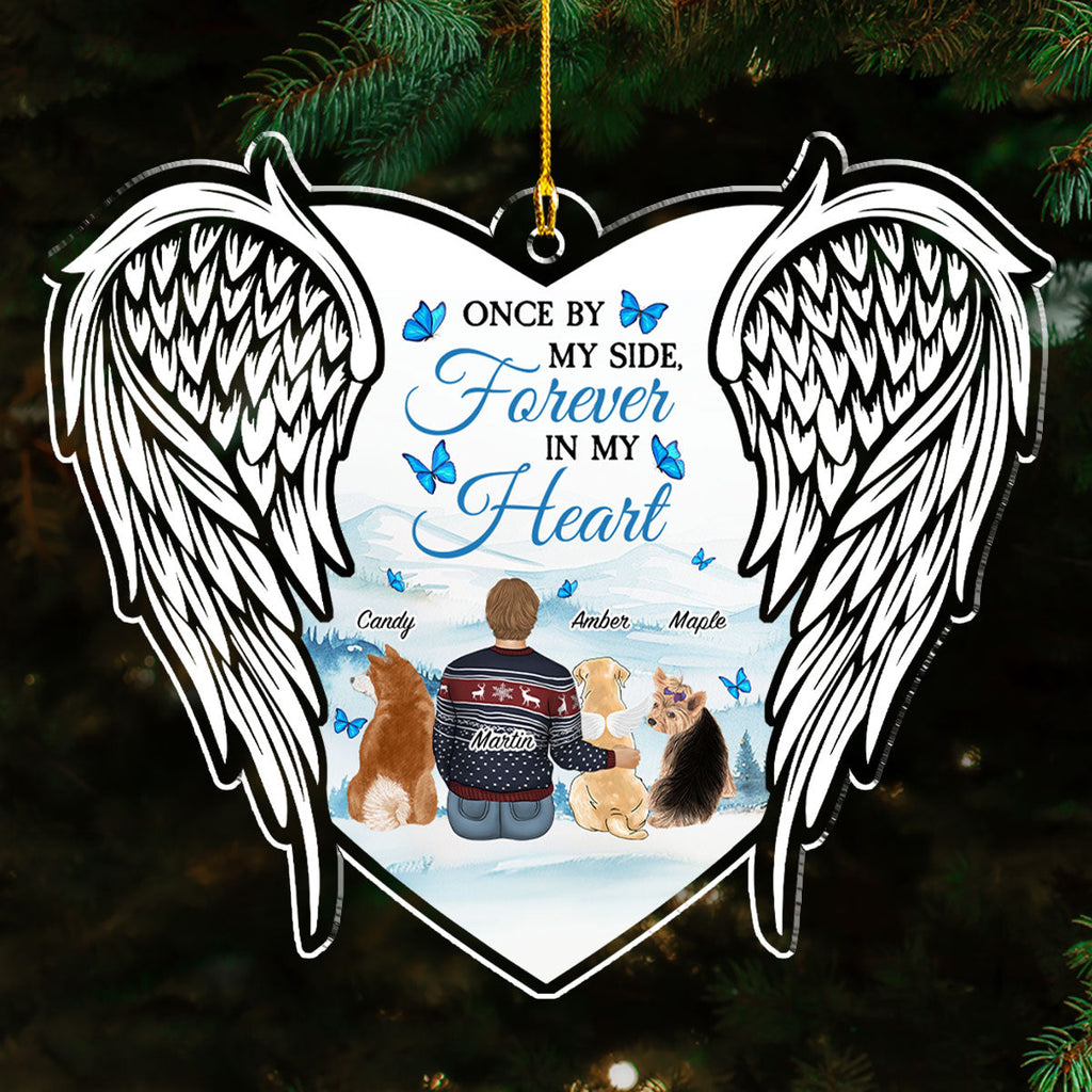 Custom Christmas Memorial Sympathy Gifts For Dogs, Cats • I Have You In My Heart - Personalized Acrylic Ornament