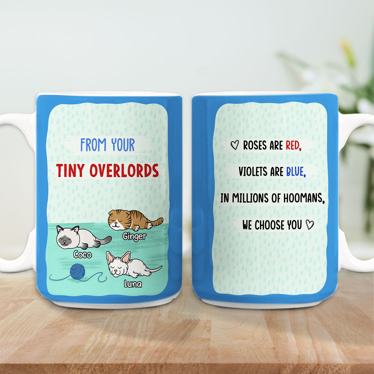 Custom Mother's day Birthday Gifts For Cat Mom, Cat Lovers • I Choose You - Personalized Coffee Mug