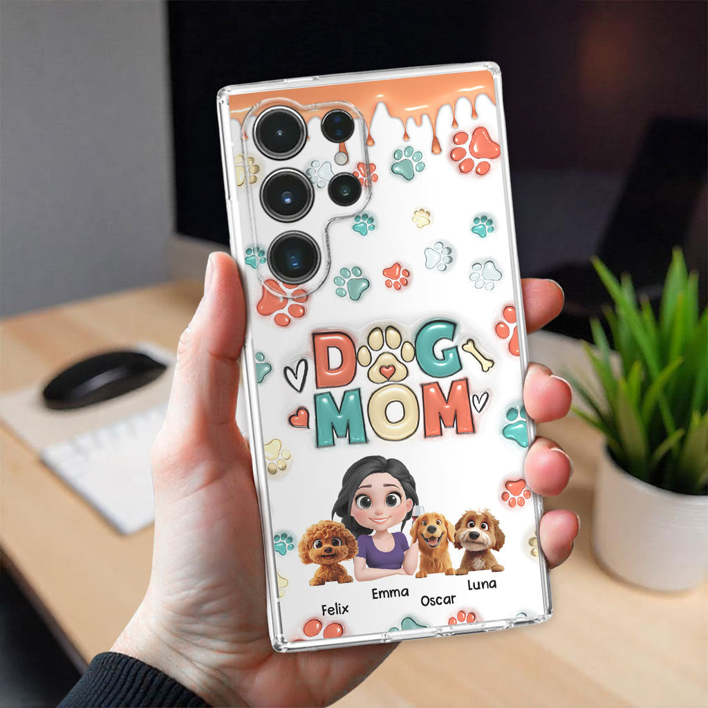 My Lovely Dog Cartoon - Personalized 3D Inflated Effect Phone Case