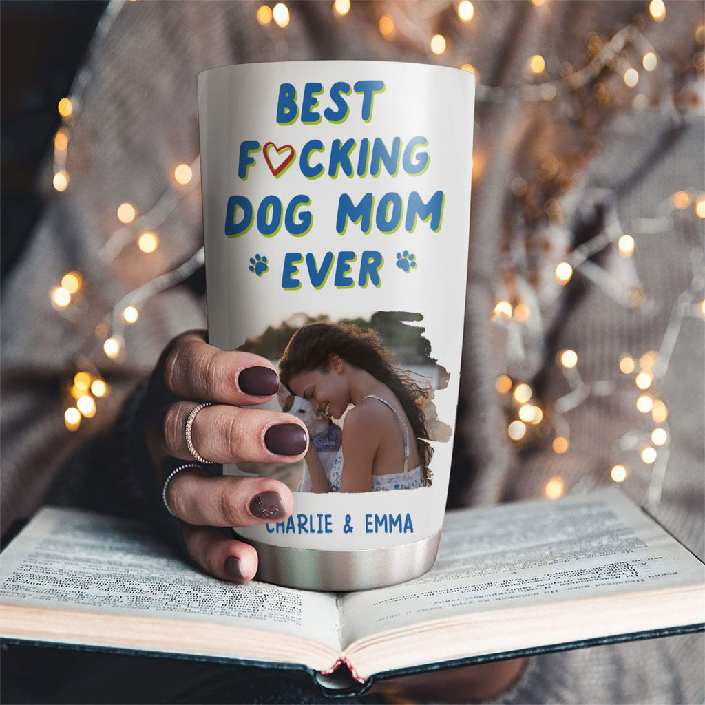 Custom Photo Christmas Birthday Gifts For Dog Mom, Dog Lovers • Summertime With Me Photo - Personalized Tumbler
