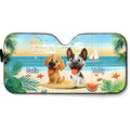 Dog Summer Vibe - Personalized Car Sunshade