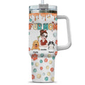 Custom Mother's day Birthday Gifts For Cat Mom, Cat Lovers • Mom Of Pets Ver 2 - Personalized 3D Inflated Effect Printed 40 Oz Tumbler