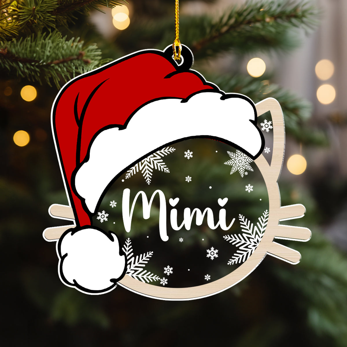 Pet Name Christmas - Personalized Acrylic Ornament
