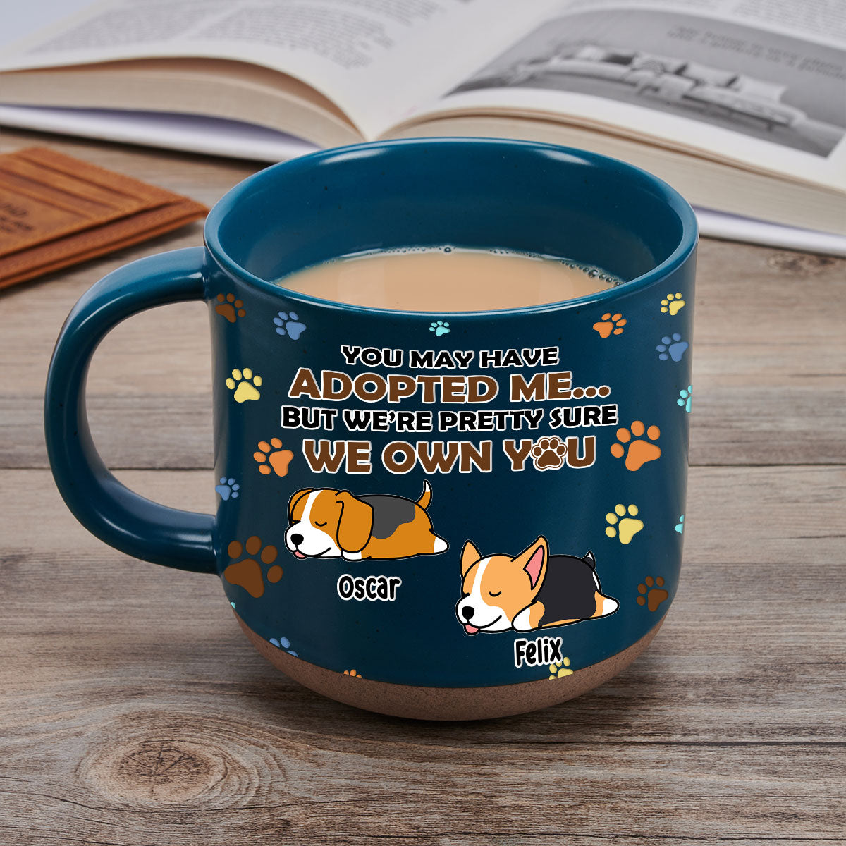 Custom Christmas Birthday Gifts For Dog Lovers • I'm Sure I Own You - Personalized Pottery Mug