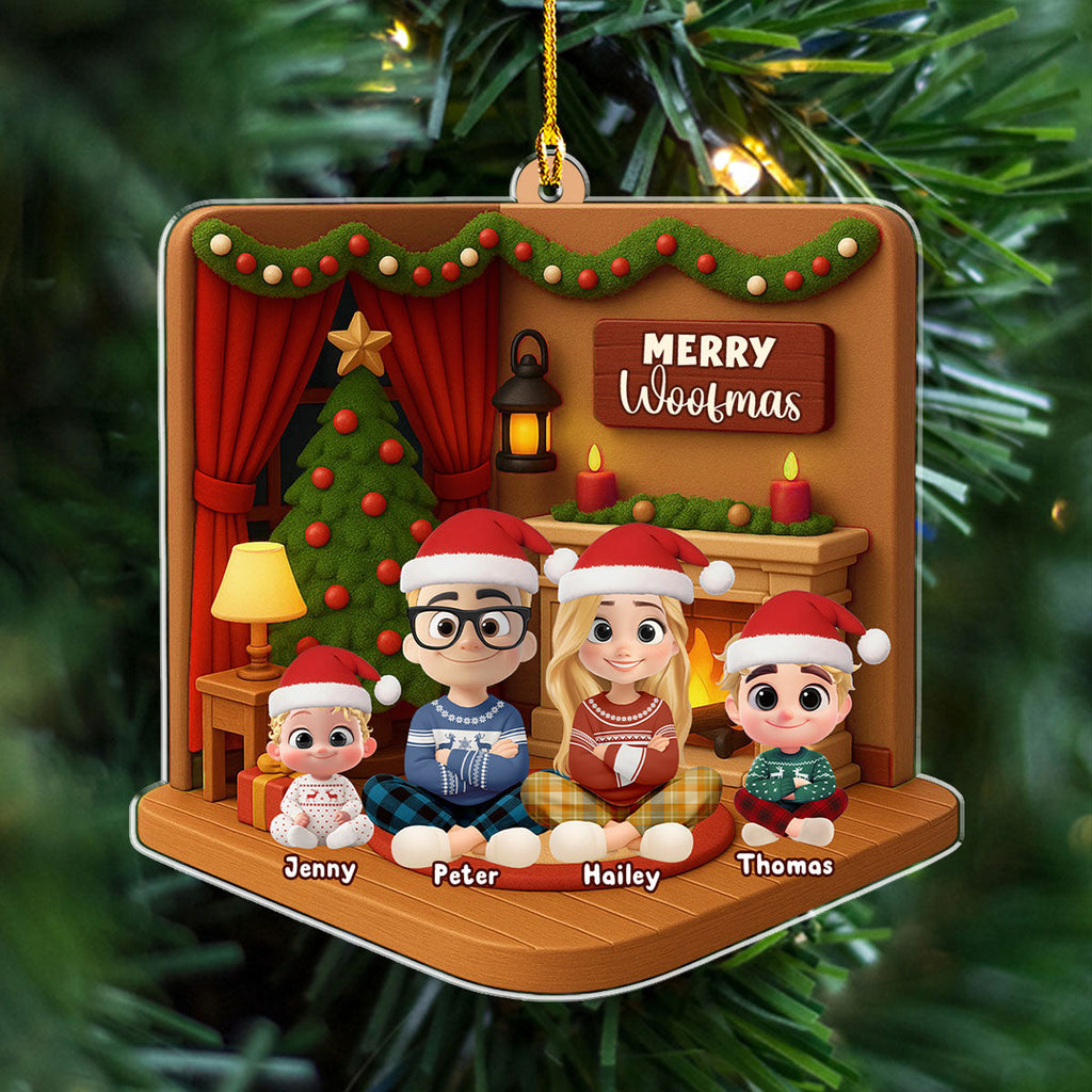 Custom Christmas Decor Home Birthday Gifts For Dog Lovers • We Got The Christmas Joy - Personalized 3D Effect Acrylic Ornament
