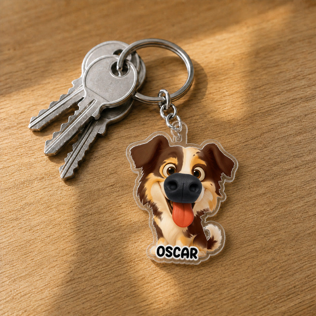 Certified Boop Button - Personalized Nose Squishy Keychain