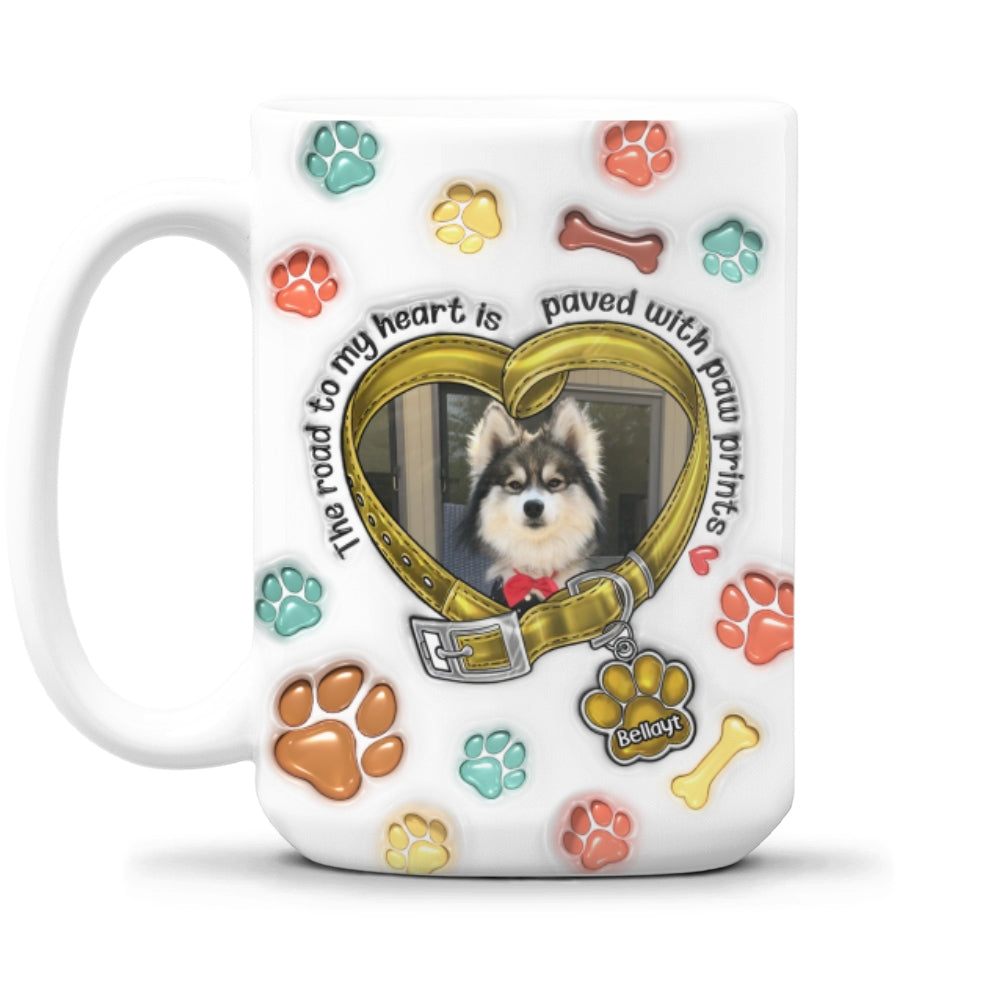 Road To My Heart - Personalized 3D Inflated Effect Mug